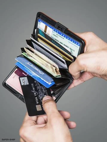 محفظة لبطاقاتك و أوراقك النقدية من الألمنيوم عالي الجودة